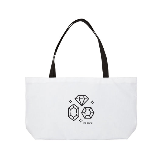 i'm a gem can do canvas tote