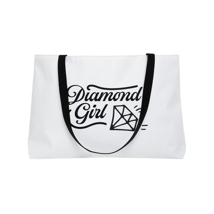 diamond girl can do canvas tote