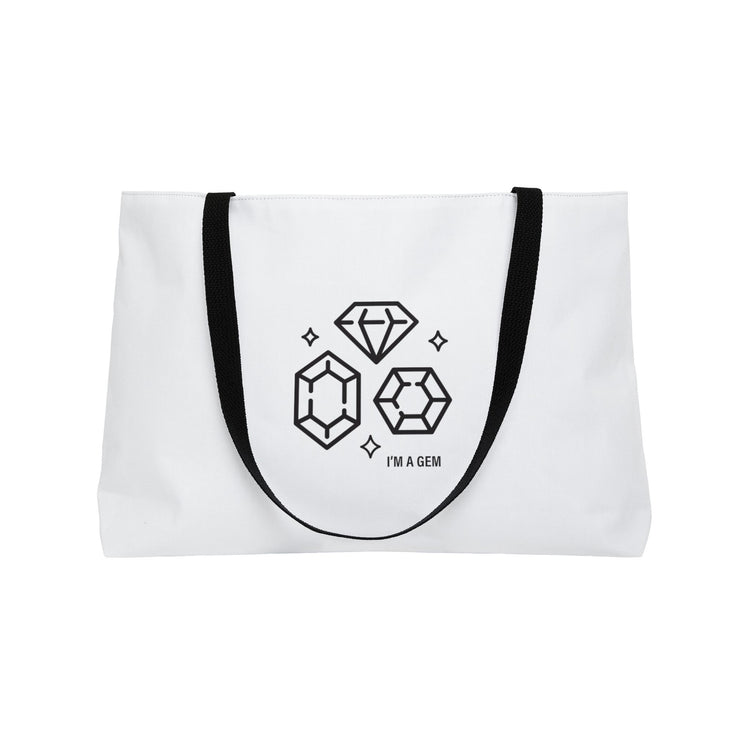 i'm a gem can do canvas tote