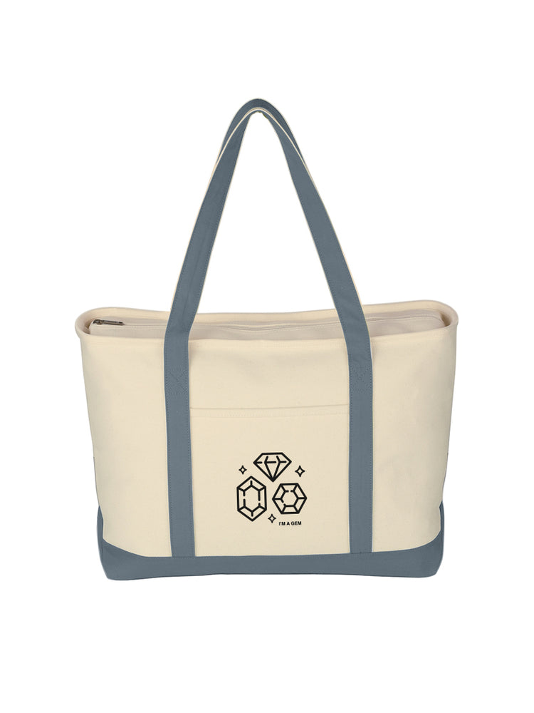 I'M A GEM CAN DO CANVAS TOTE