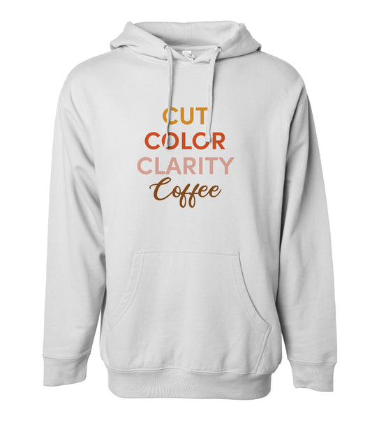 COLOR, CUT, CLARITY, COFFEE OVERACHIEVER MIDWEIGHT HOODIE