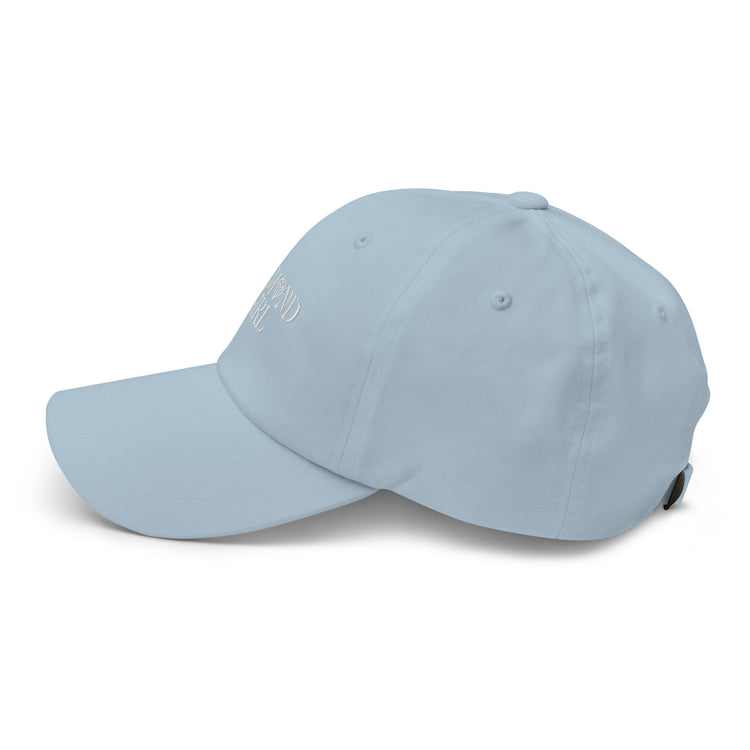 modern diamond girl all caps hat