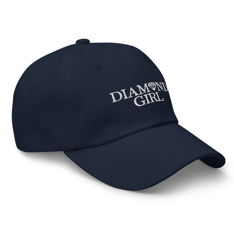 modern diamond girl all caps hat