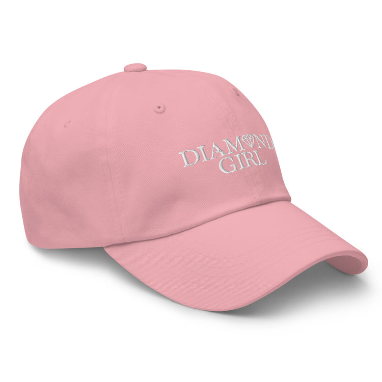 modern diamond girl all caps hat