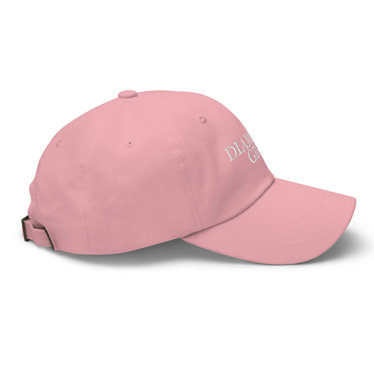 modern diamond girl all caps hat