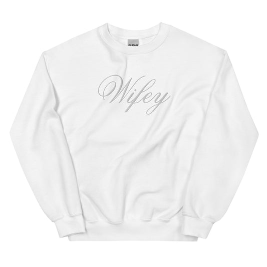 wifey main character crewneck sweatshirt